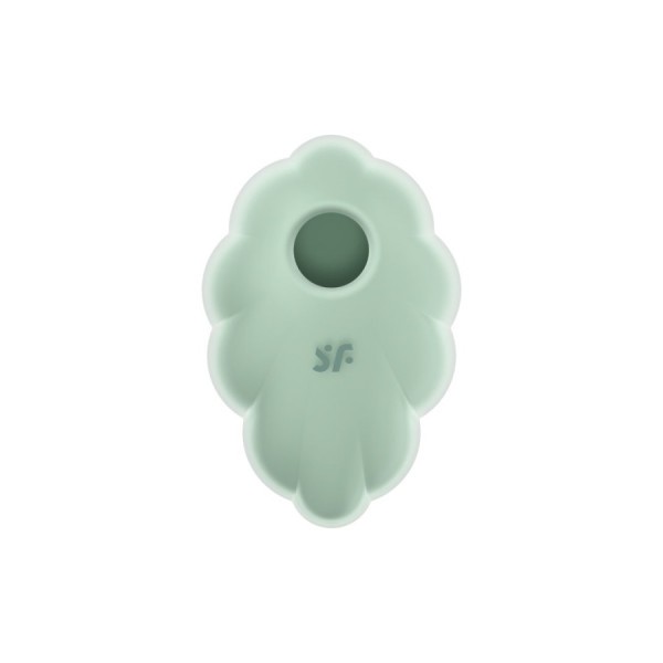 Stimulateur clitoridien par onde de pression sans contact et par vibration USB vert menthe, Cloud Dancer Satisfyer 